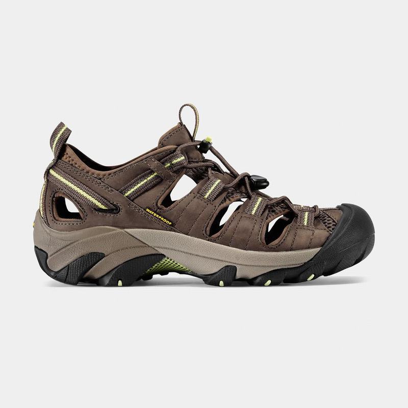 Keen Arroyo II Womens Hiking Sandals Chocolate/Green Clearance (5734-INZJS)